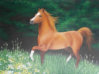 The Horse (akryl, papír 400g/m<sup>2</sup> 36x48)