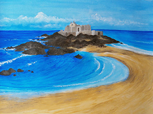 Saint Malo (akryl, arch plátna 45x61)